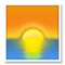 Sunrise emoji on LG